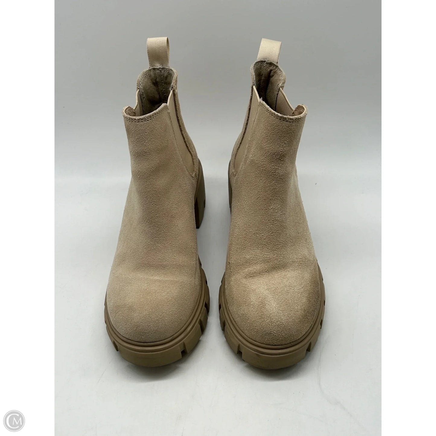 Boots Ankle Heels By Steve Madden In Cream, Size: 6.5