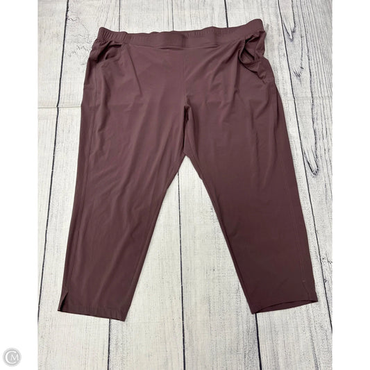 Athletic Pants By Eddie Bauer In Purple, Size: 3x