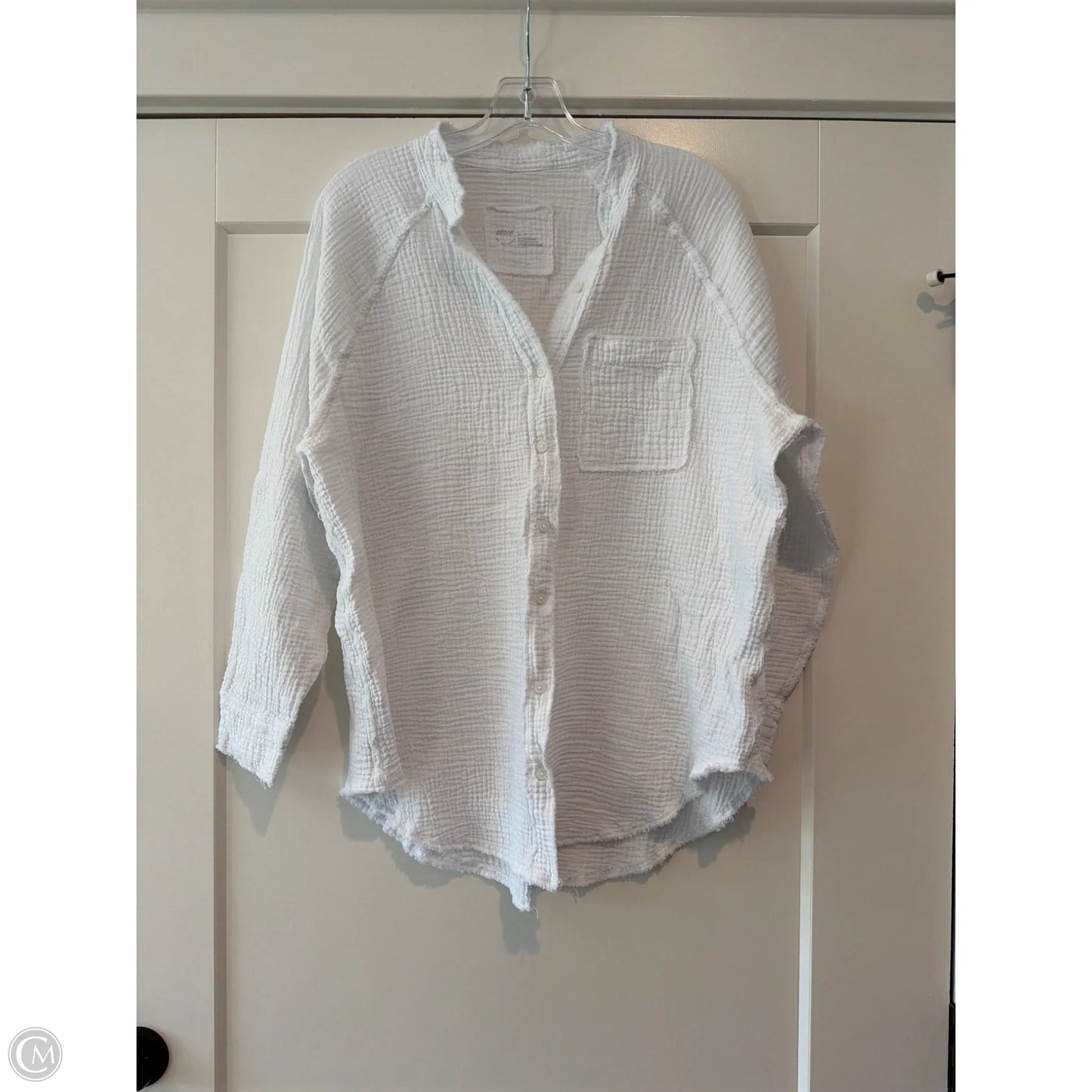 Top Long Sleeve By Aerie In White, Size: Xs
