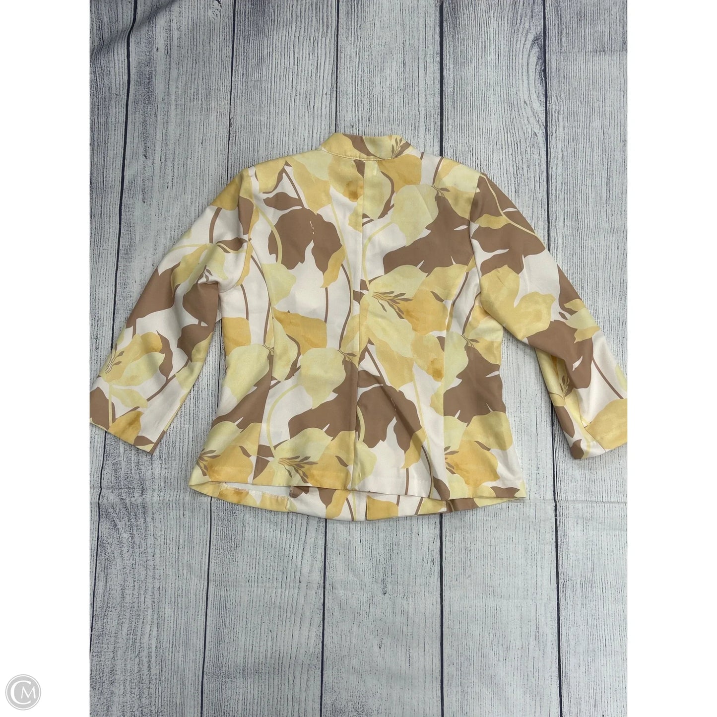 Blazer By Clothes Mentor In Yellow, Size: M