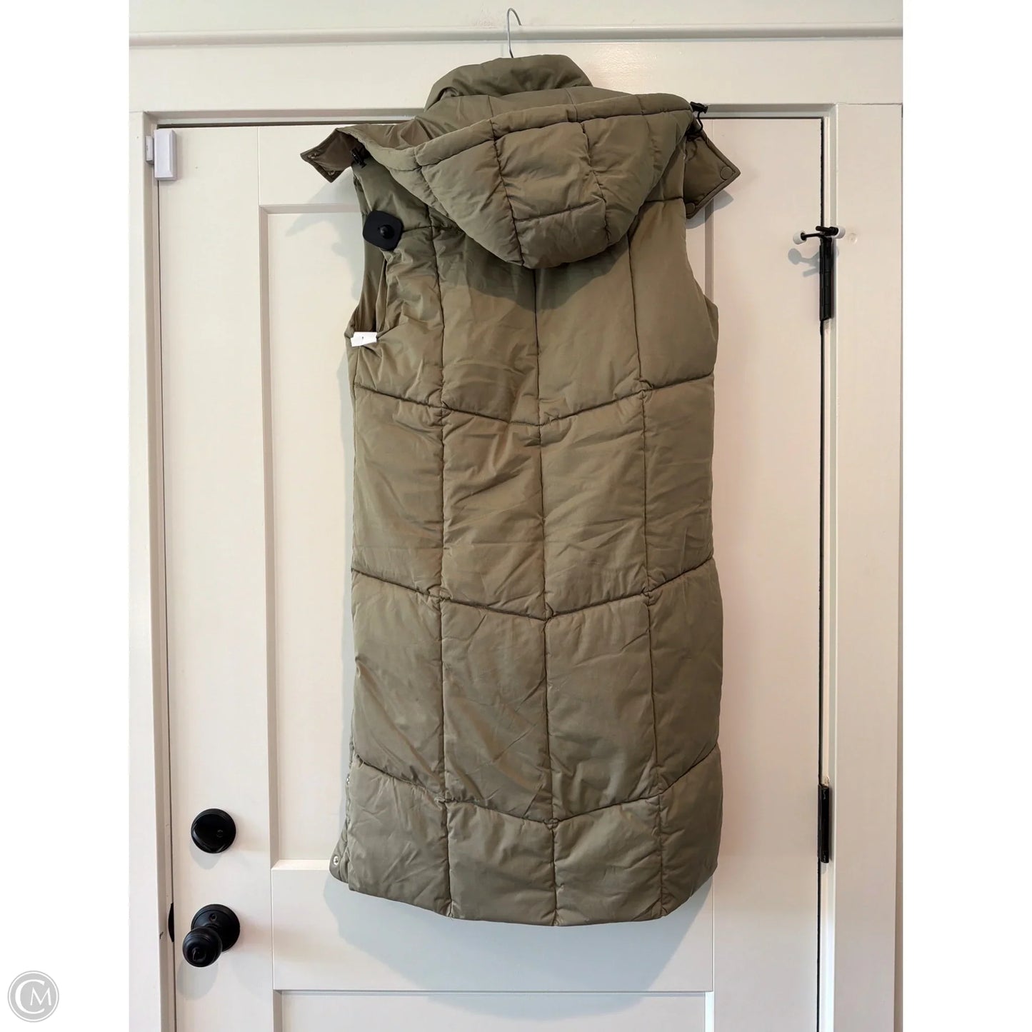 Vest Puffer & Quilted By Avec Les Filles In Green, Size: Xs