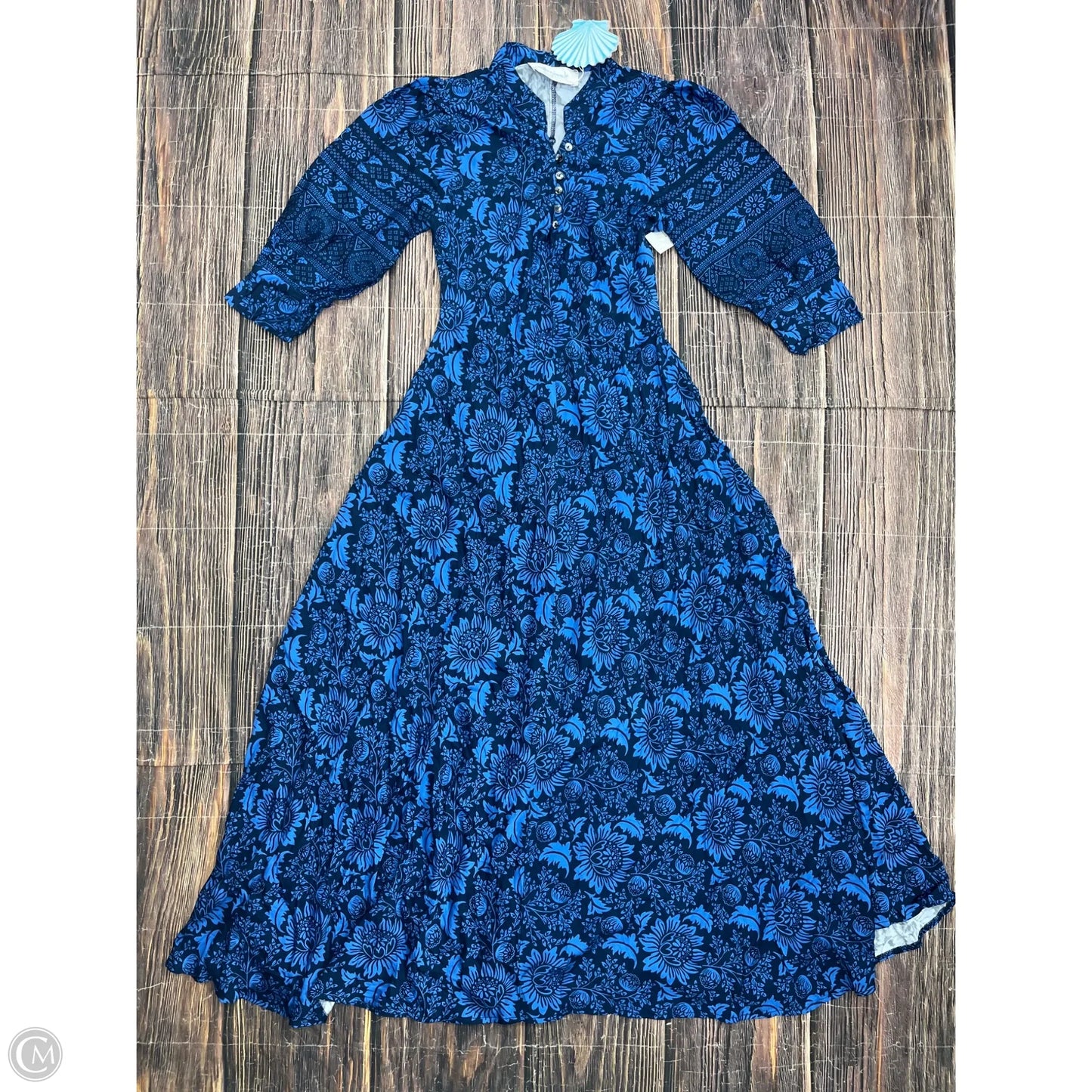 Dress Casual Maxi By Cmb In Blue, Size: Xxs