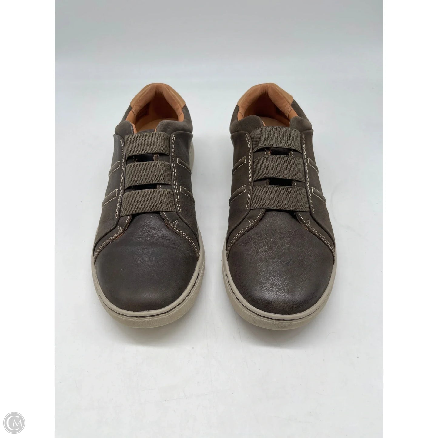 Shoes Sneakers By Clarks In Green, Size: 7
