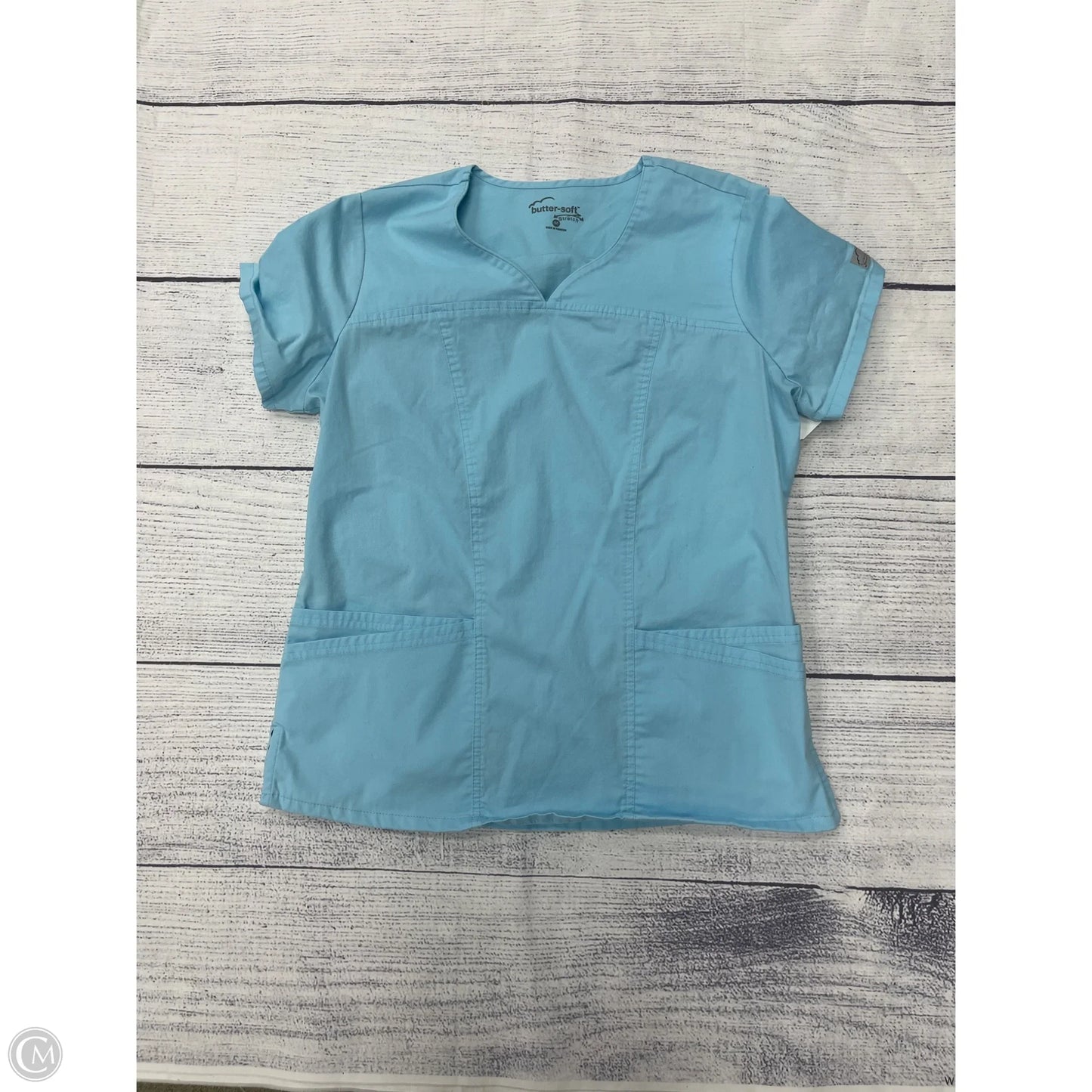 Top Short Sleeve By Clothes Mentor In Blue, Size: M