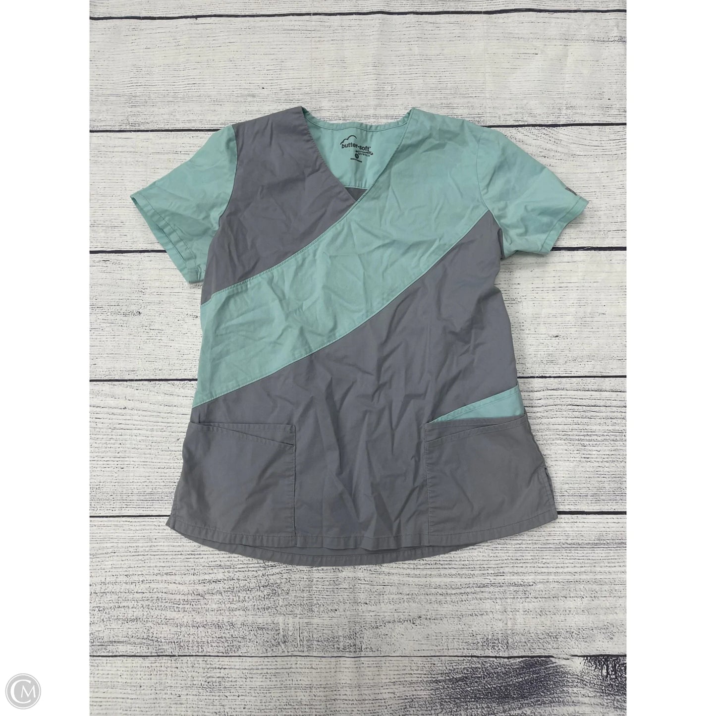 Top Short Sleeve By Clothes Mentor In Blue, Size: M