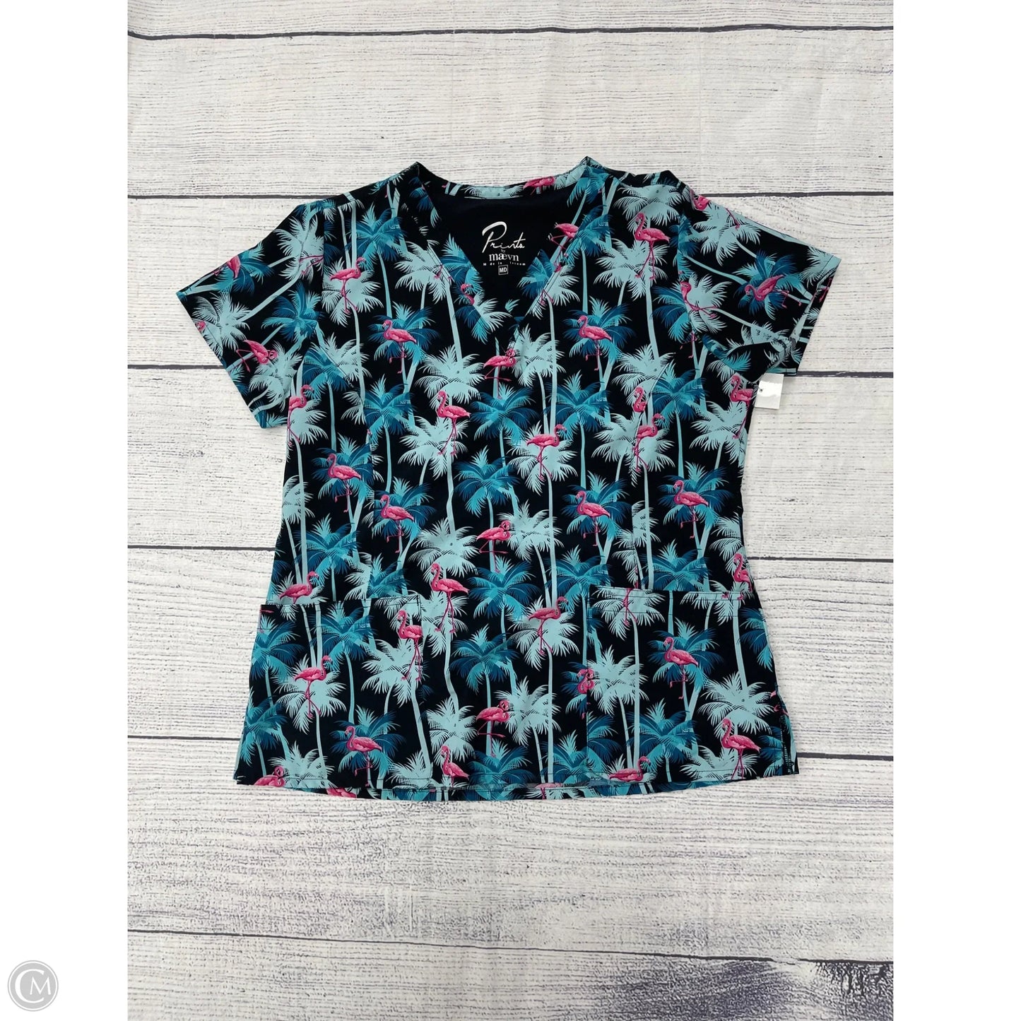 Top Short Sleeve By Clothes Mentor In Blue, Size: M