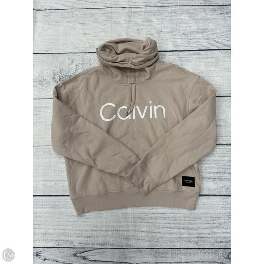 Sweatshirt Collar By Calvin Klein Performance In Tan, Size: Xl