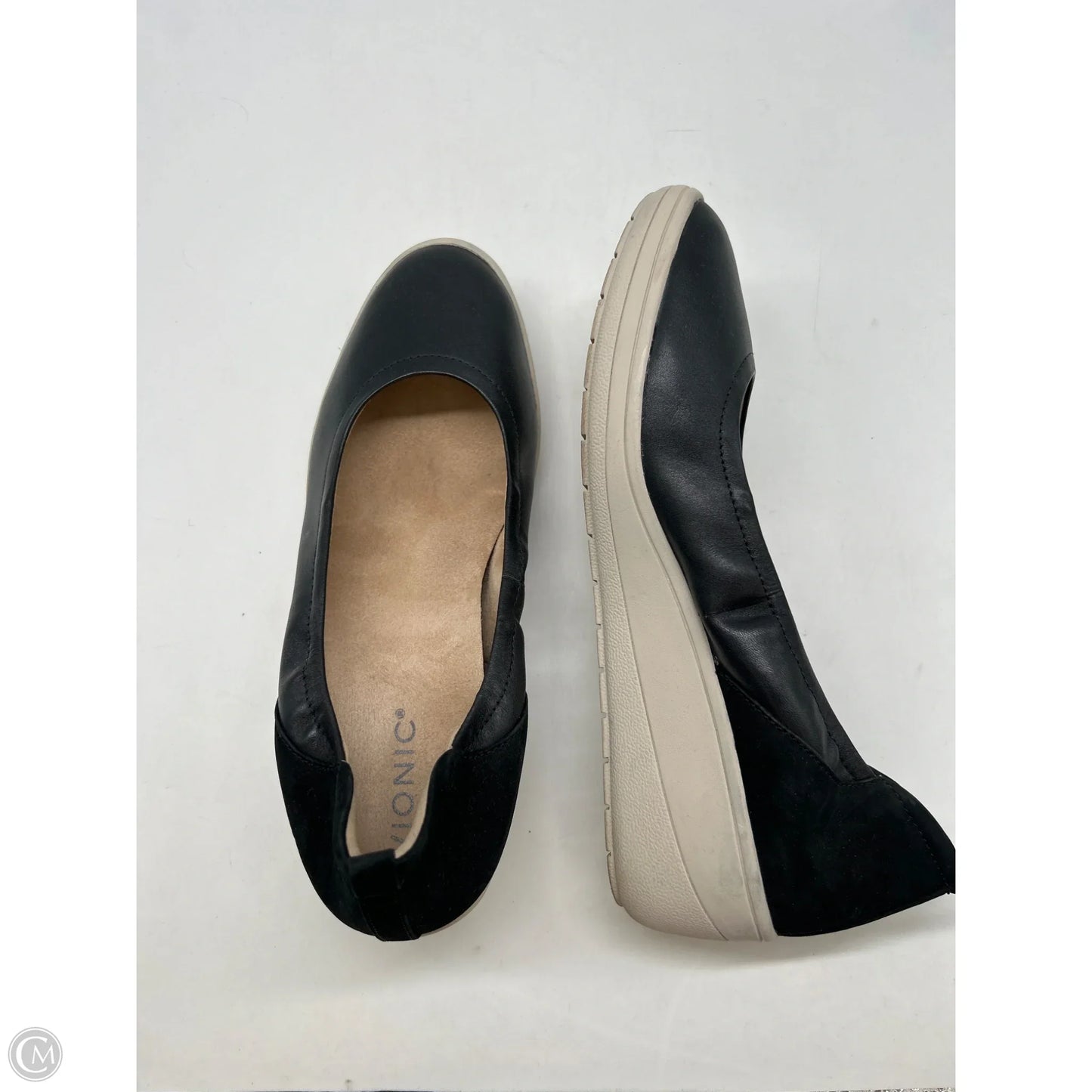 Shoes Heels Wedge By Vionic In Black, Size: 9.5