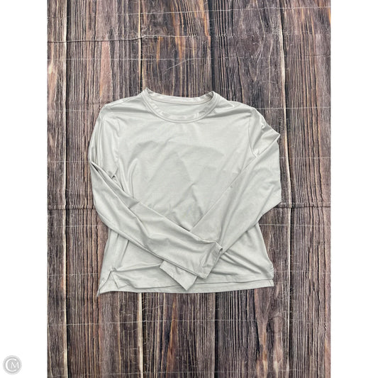 Athletic Top Long Sleeve Crewneck By All In Motion In Cream, Size: M