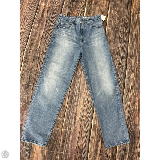 Jeans Straight By Adriano Goldschmied In Blue Denim, Size: 4