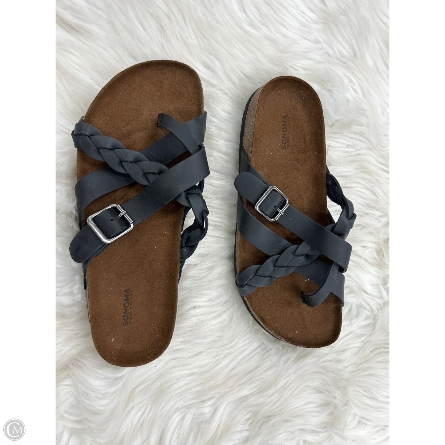 Sandals Flats By Sonoma In Black, Size: 7