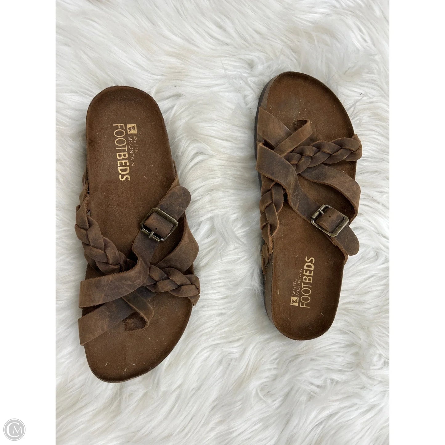 Sandals Flats By White Mountain In Brown, Size: 7