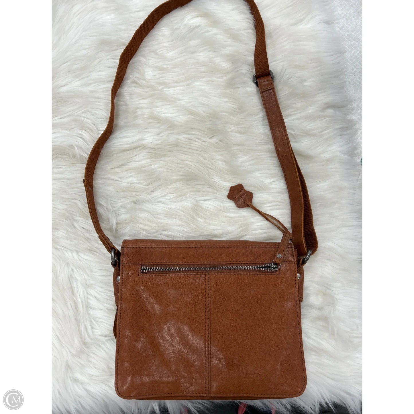 Crossbody Leather By Cmc, Size: Medium