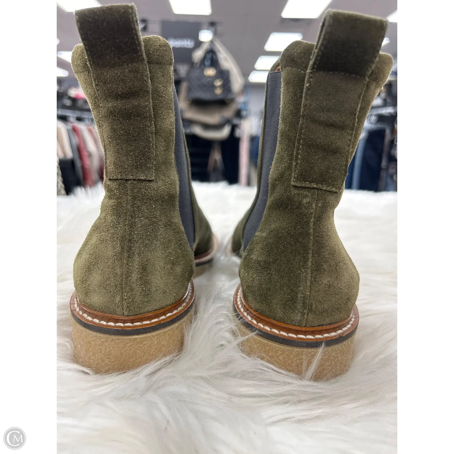Boots Ankle Flats By Everlane In Green, Size: 7.5