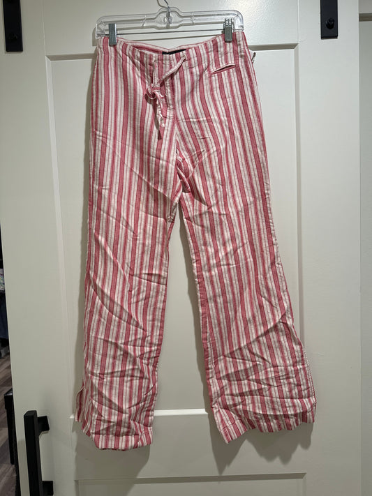 Pants Linen By Express In Red, Size: 2