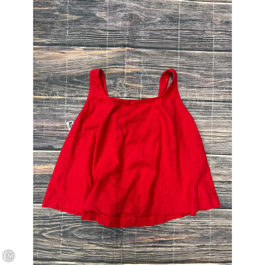 Top Sleeveless By Ava & Viv In Red, Size: 1x
