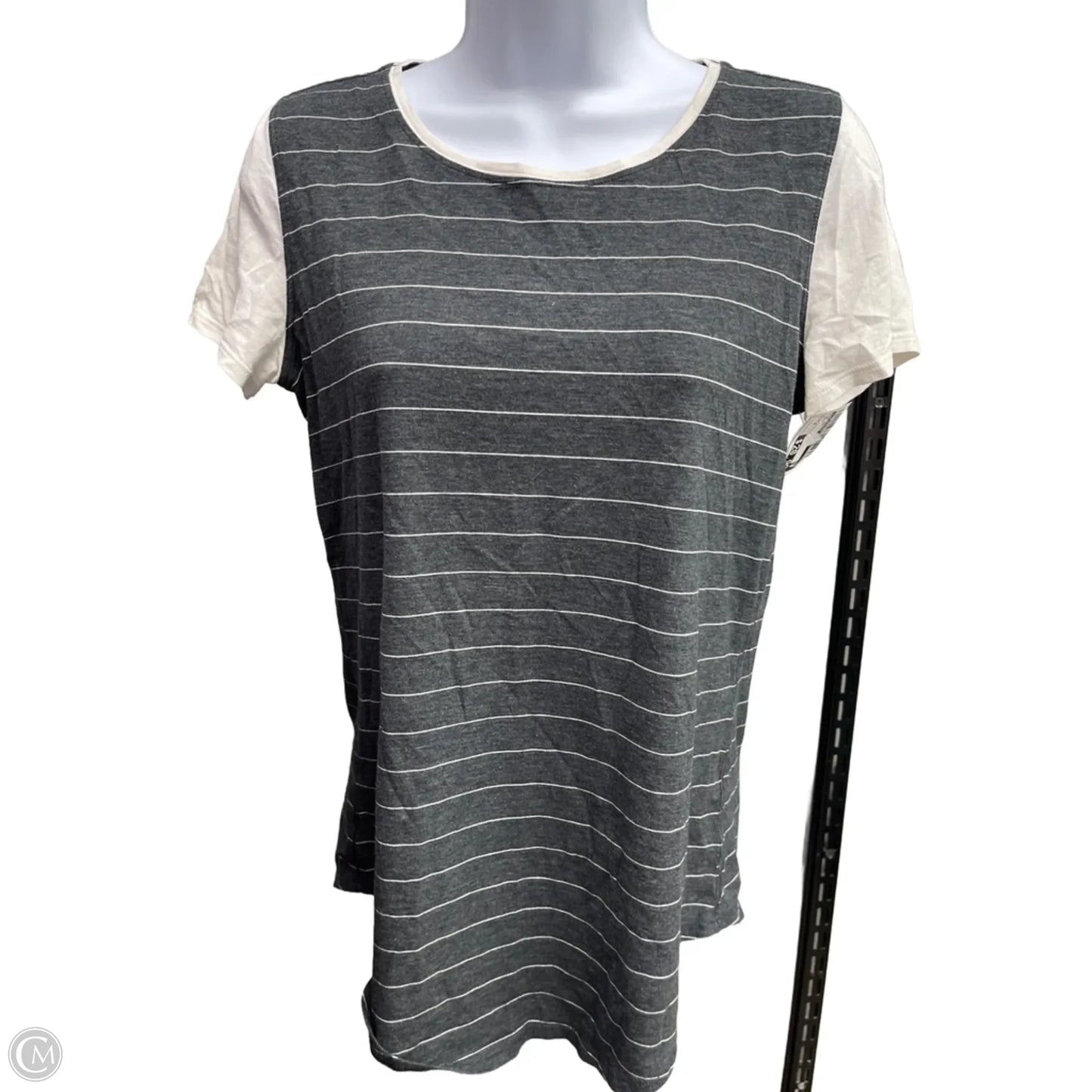 Top Short Sleeve By Lululemon In Grey, Size: 4