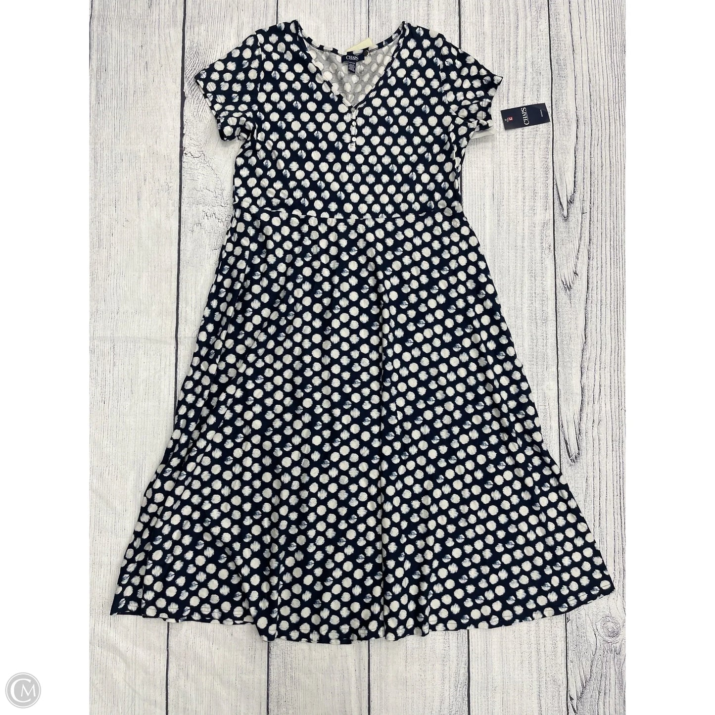 Dress Casual Maxi By Chaps In Navy, Size: 1x