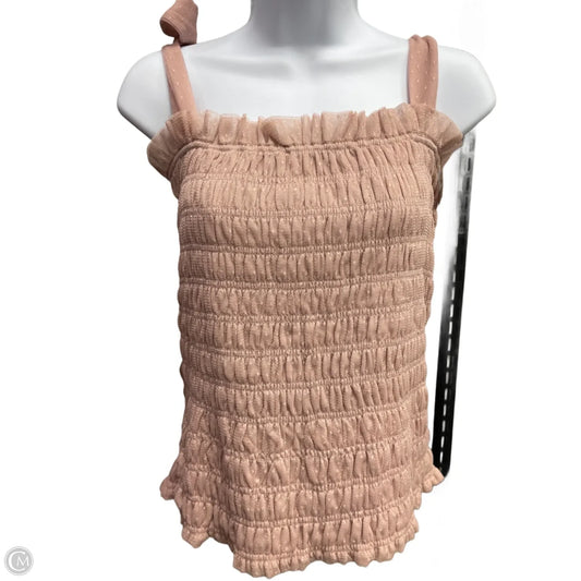Top Sleeveless By Anthropologie In Pink, Size: L