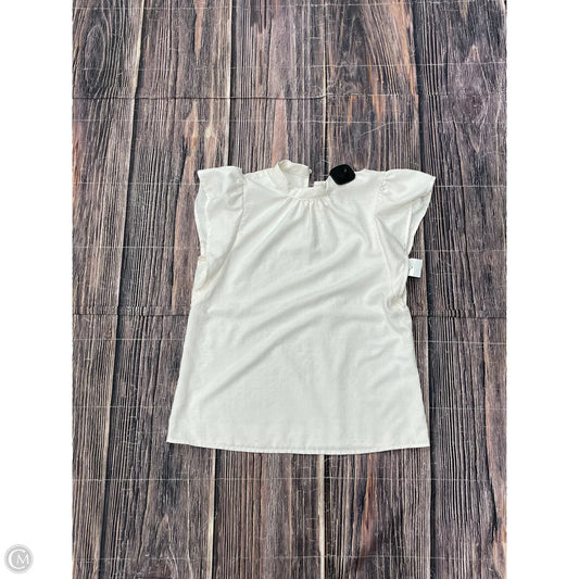 Top Sleeveless By Nine West In Cream, Size: Xs