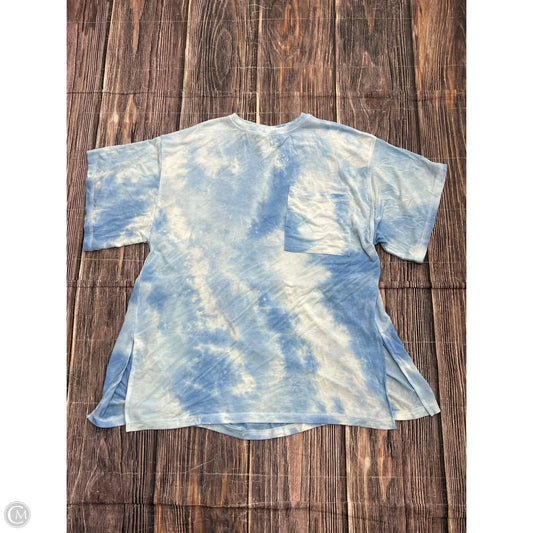 Top Short Sleeve By Easel In Blue, Size: S