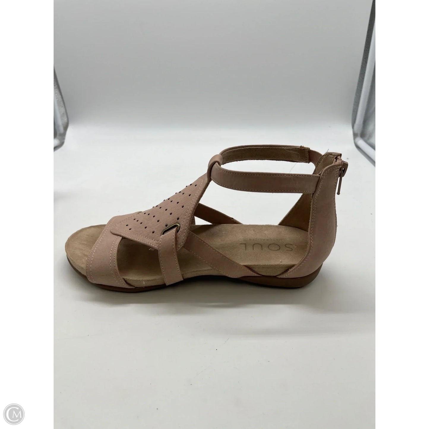 Sandals Flats By Clothes Mentor In Pink, Size: 8