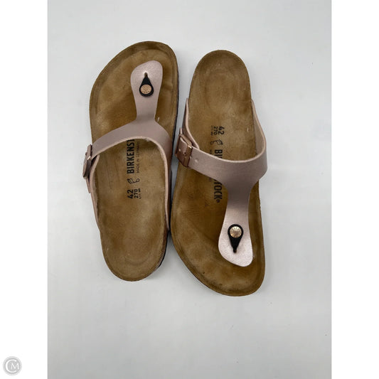 Sandals Flats By Birkenstock In Pink, Size: 11.5