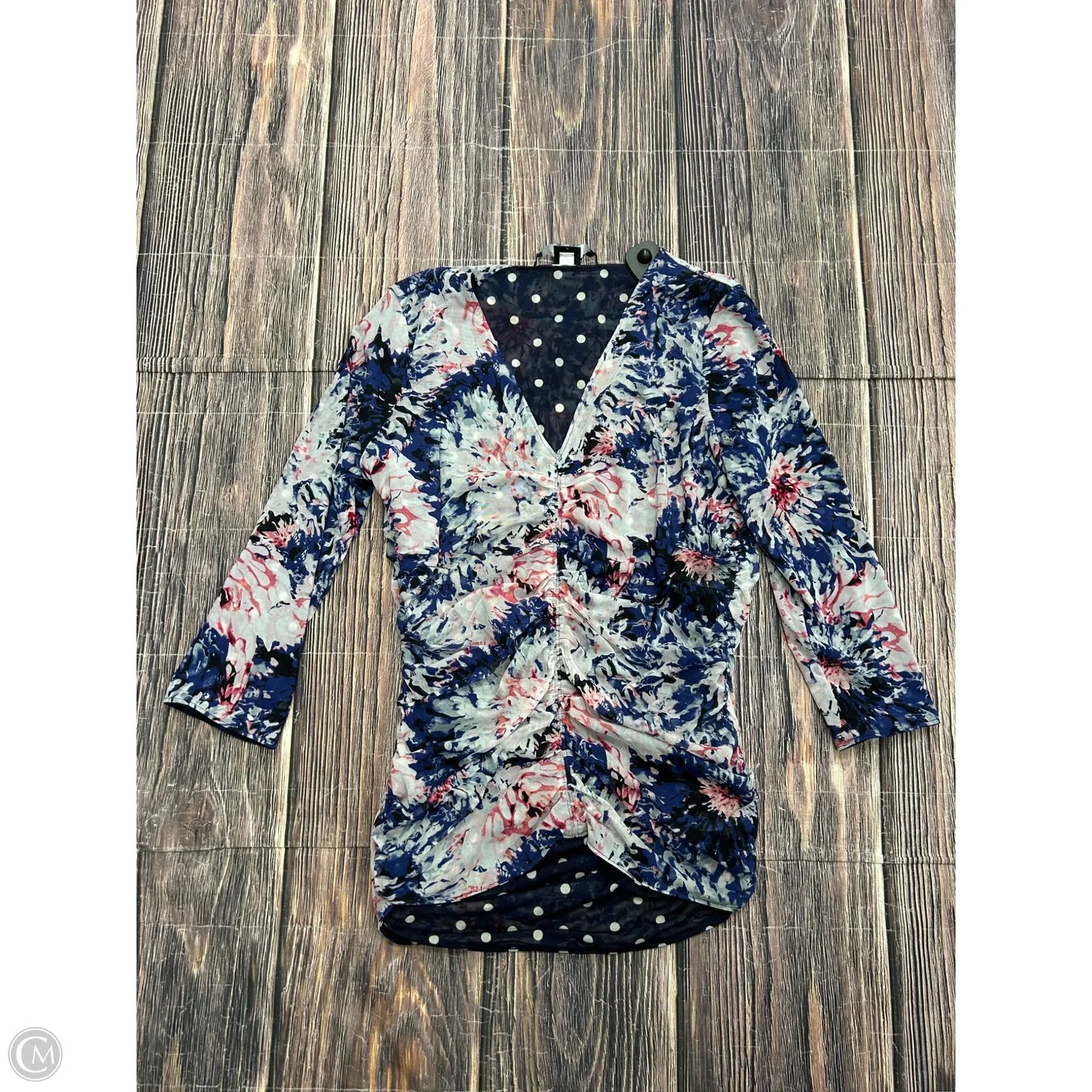 Top Long Sleeve By White House Black Market In Blue, Size: L