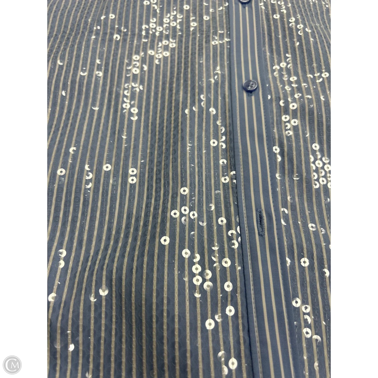 Top Long Sleeve By White House Black Market In Blue, Size: 8