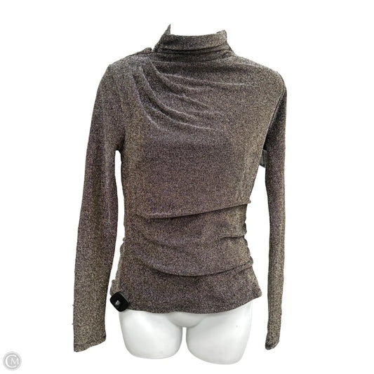 Top Long Sleeve By White House Black Market In Bronze, Size: S