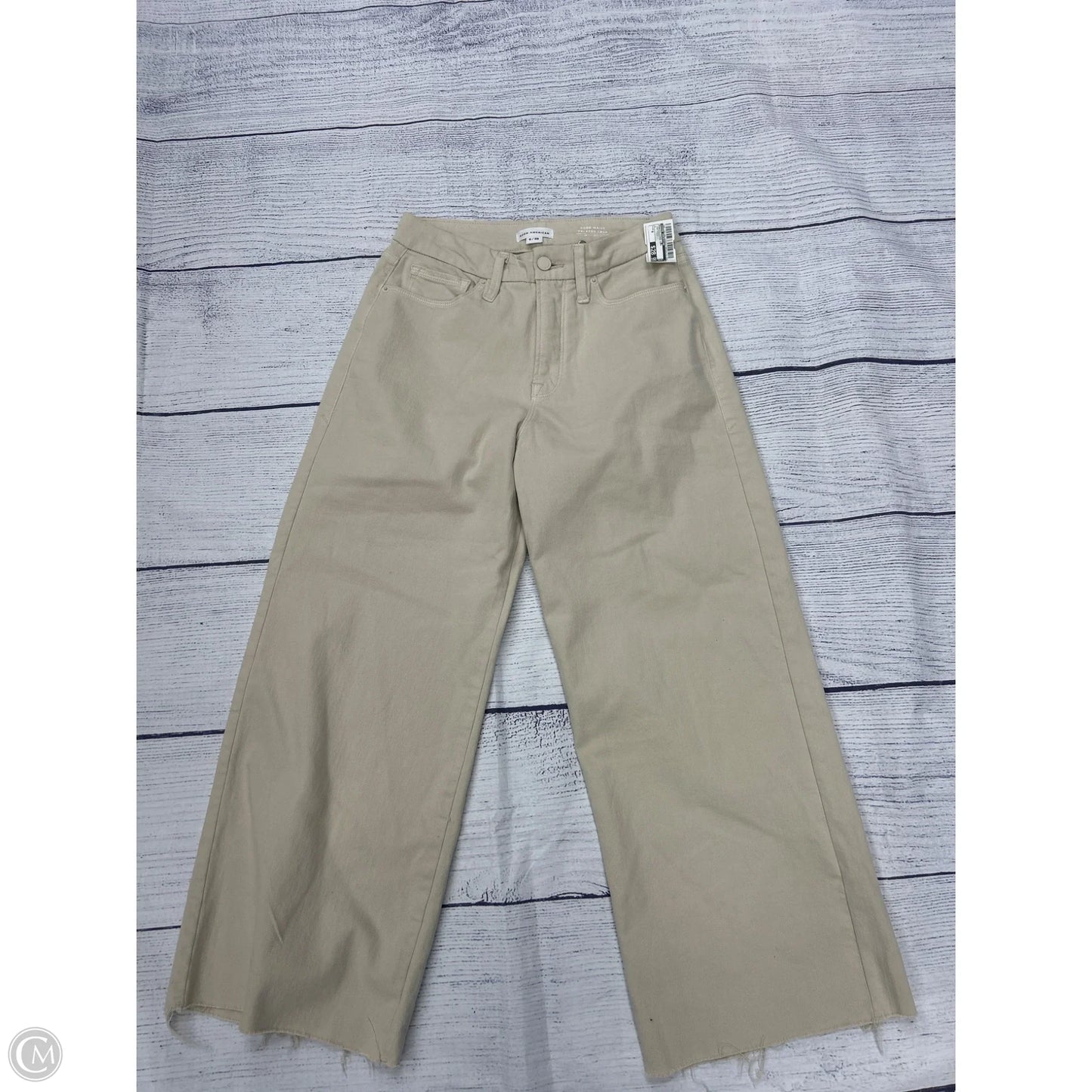 Pants Wide Leg By Good American In Tan, Size: 6