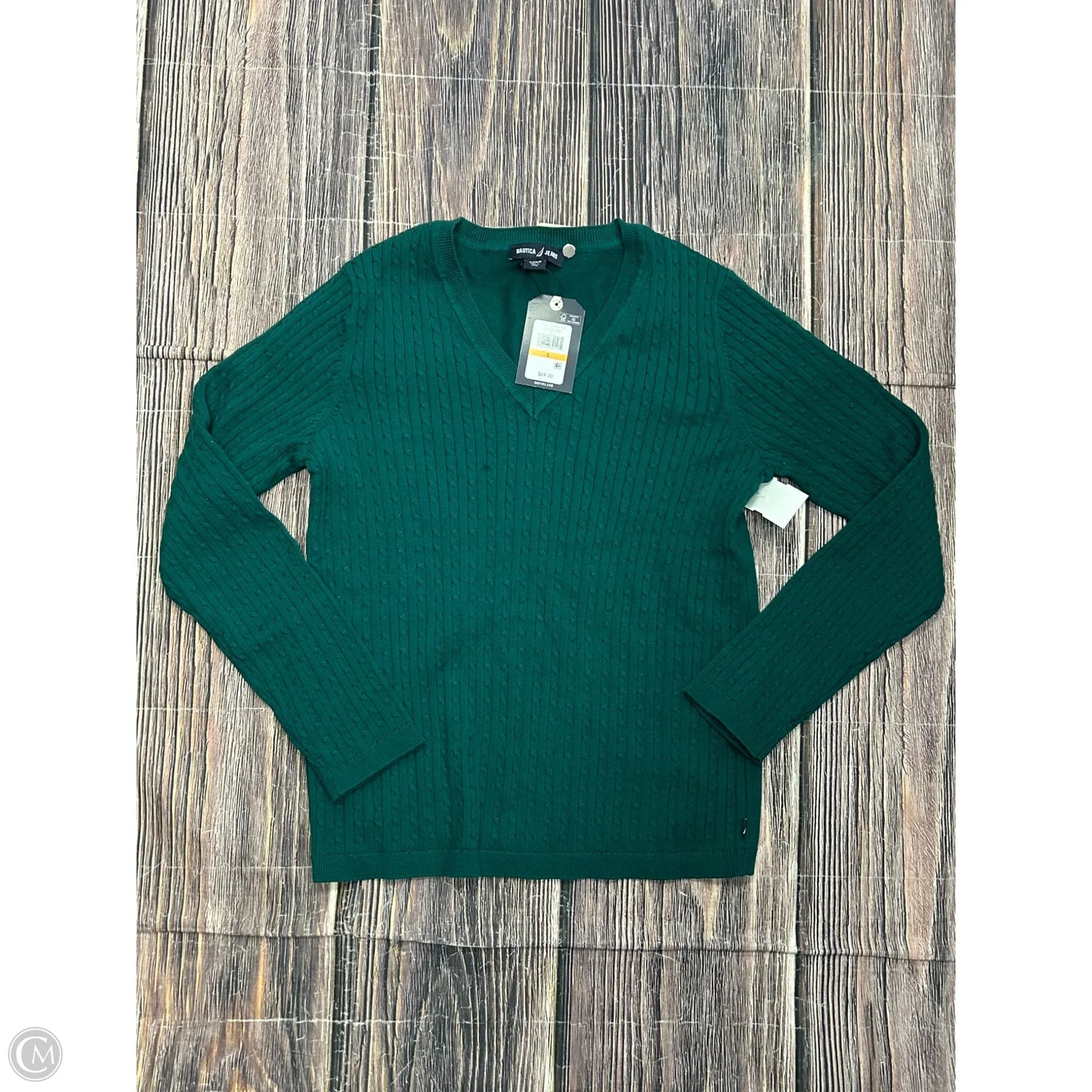 Sweater By Nautica In Green, Size: S