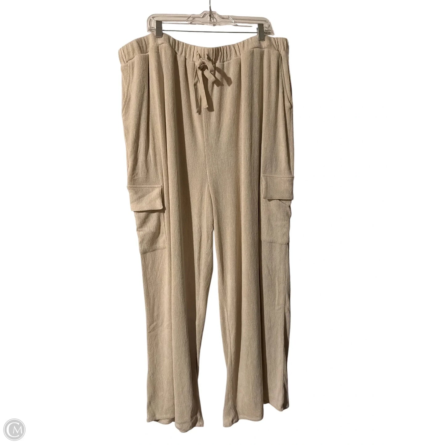 Pants Lounge By Gilli In Cream, Size: 3x