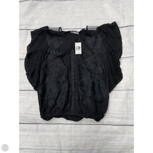 Top Short Sleeve By Bke In Black, Size: M