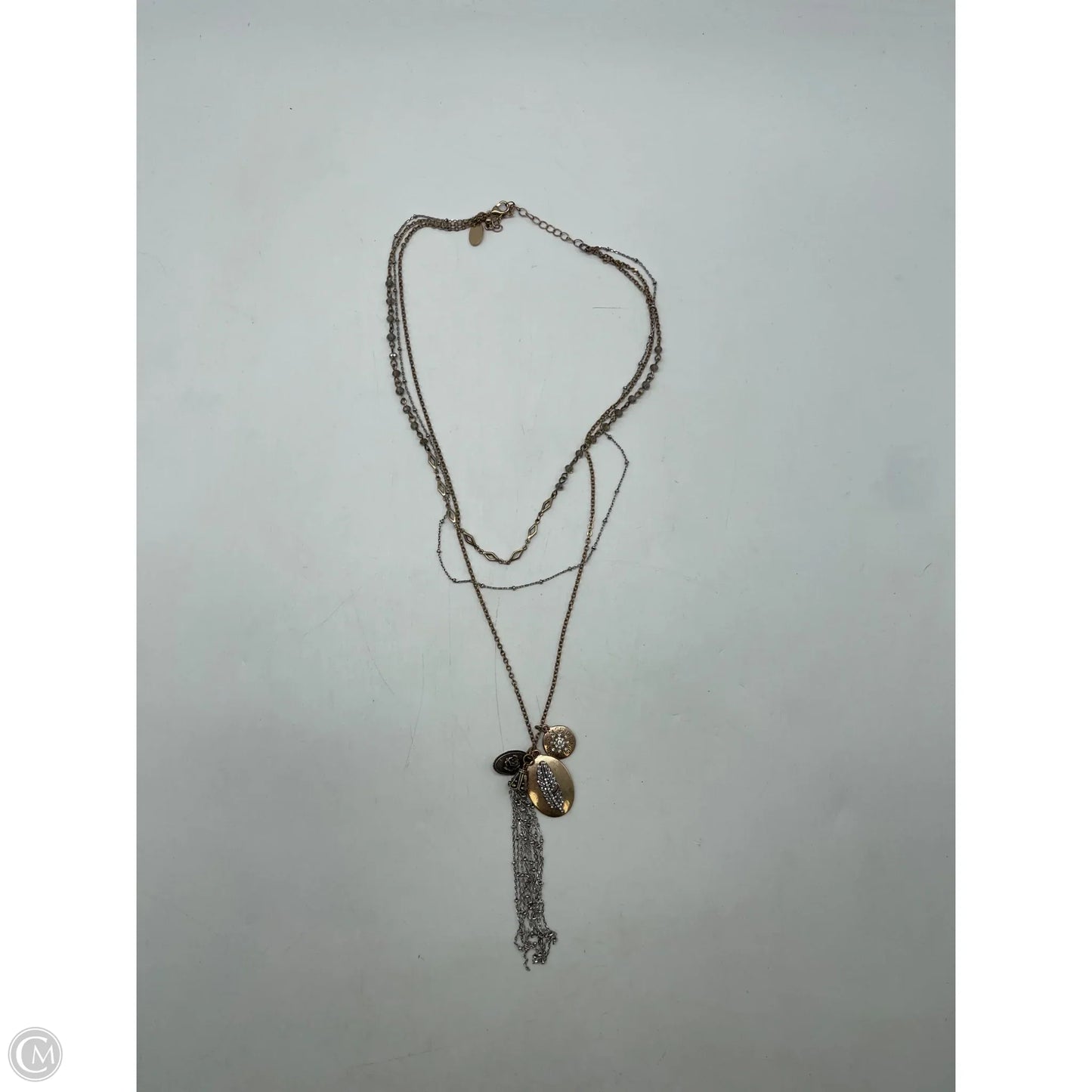 Necklace Layered By Silver