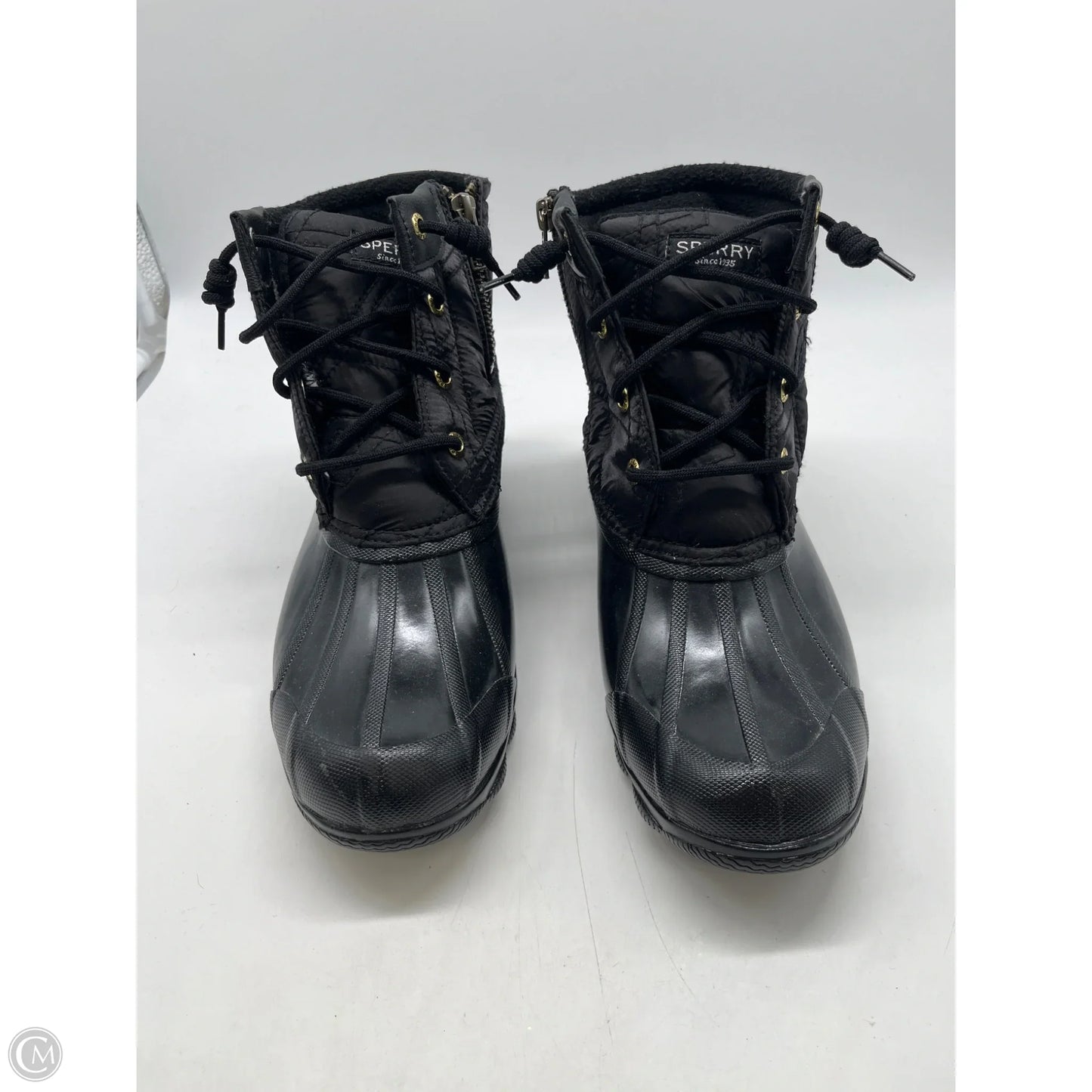 Boots Ankle Flats By Sperry In Black, Size: 7.5