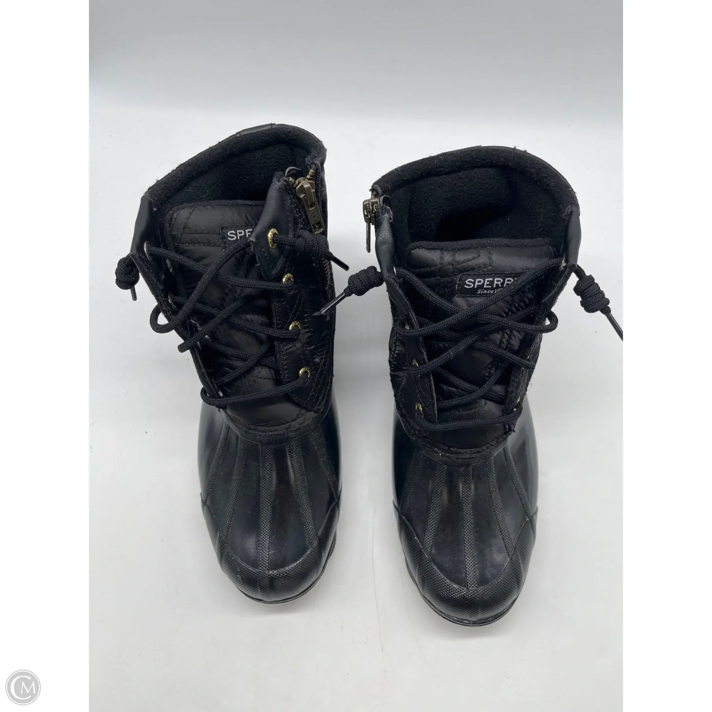 Boots Ankle Flats By Sperry In Black, Size: 7.5