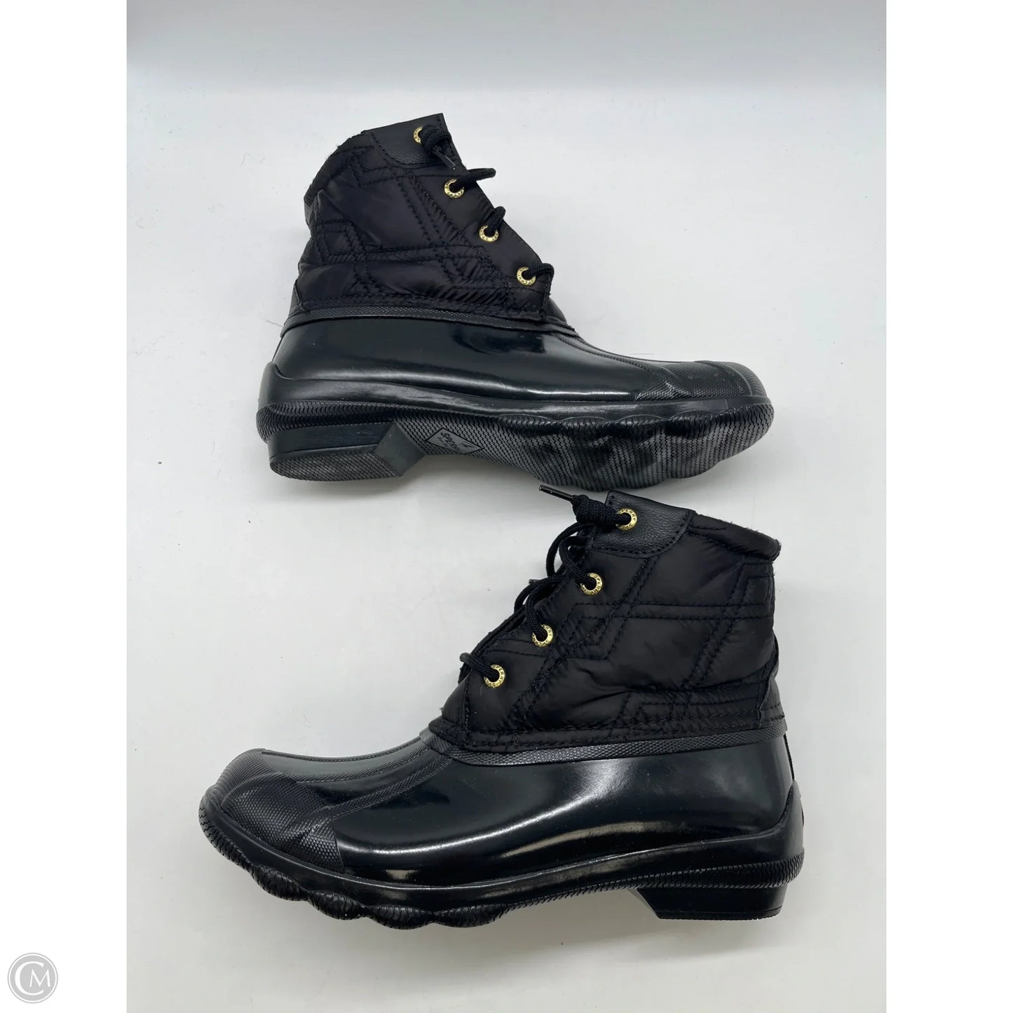 Boots Ankle Flats By Sperry In Black, Size: 7.5