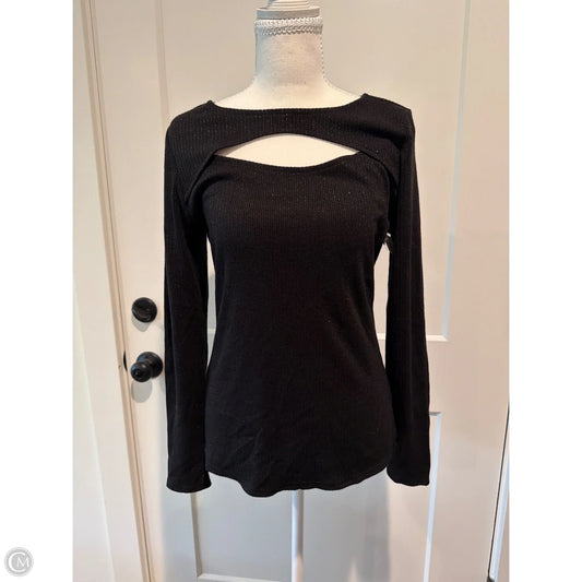 Top Long Sleeve By Maurices In Black, Size: M