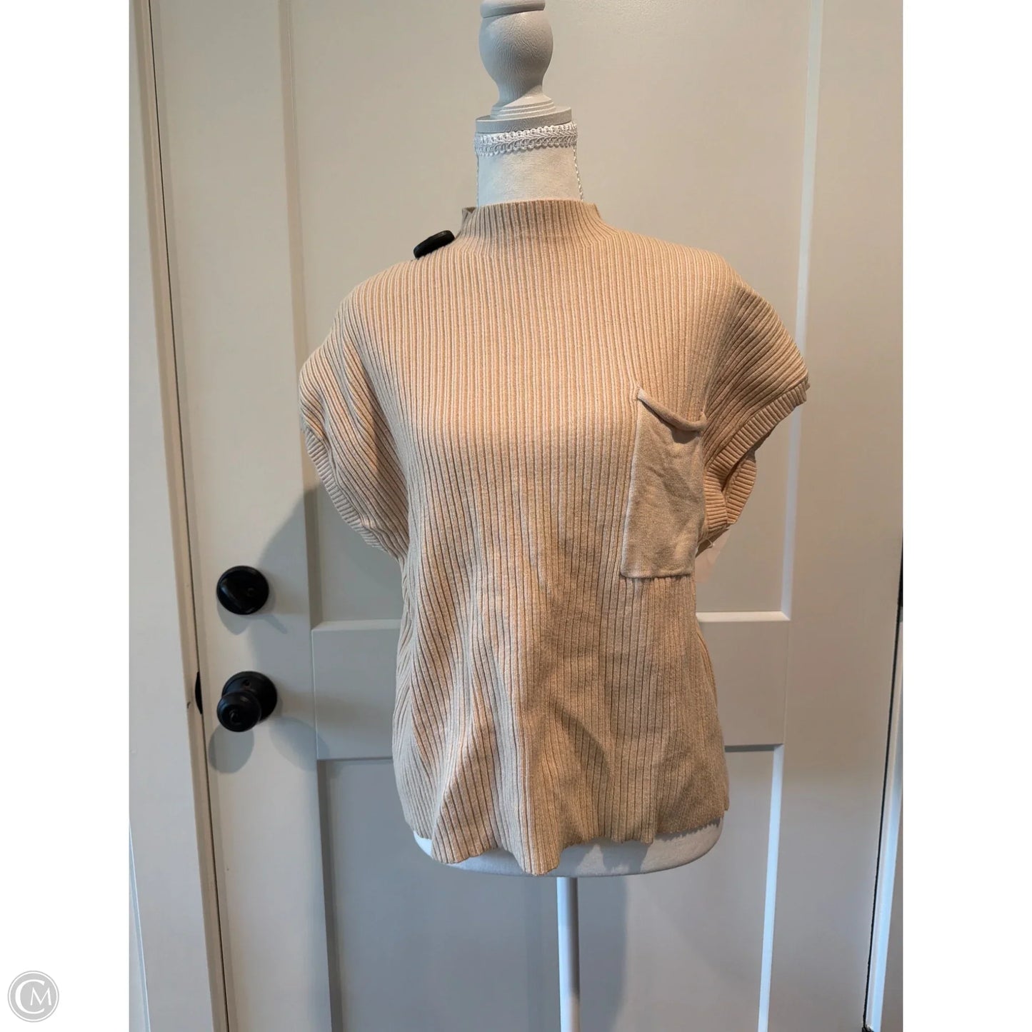 Sweater By Clothes Mentor In Tan, Size: L
