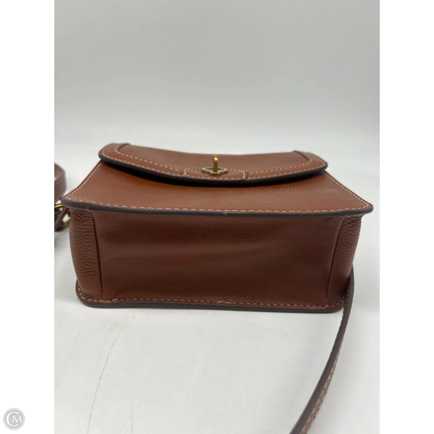 Crossbody Leather By Fossil, Size: Small