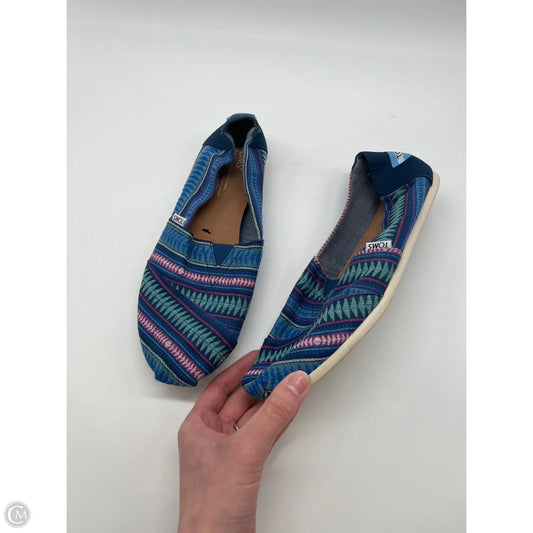 Shoes Flats By Toms In Blue, Size: 9.5