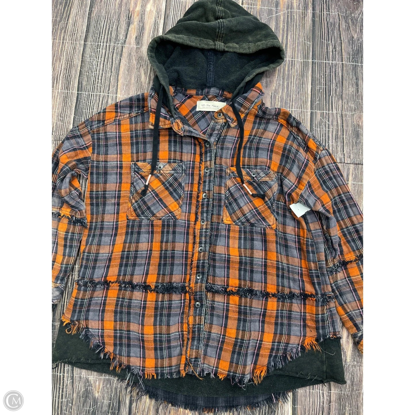 Jacket Shirt By We The Free In Orange, Size: S