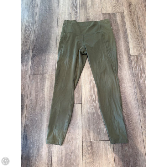 Athletic Leggings By All In Motion In Green, Size: L