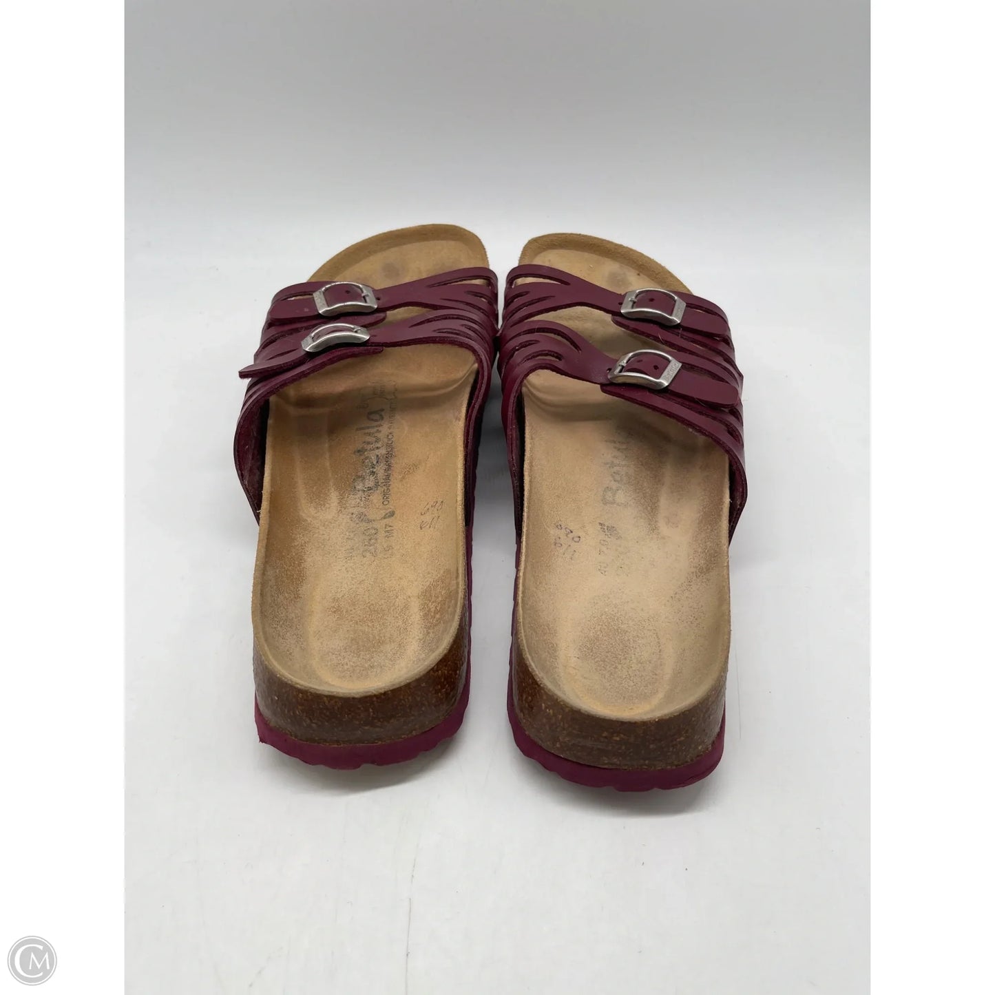 Sandals Flats By Birkenstock In Red, Size: 10