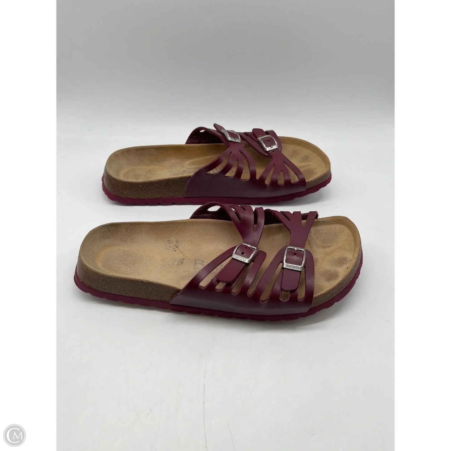 Sandals Flats By Birkenstock In Red, Size: 10