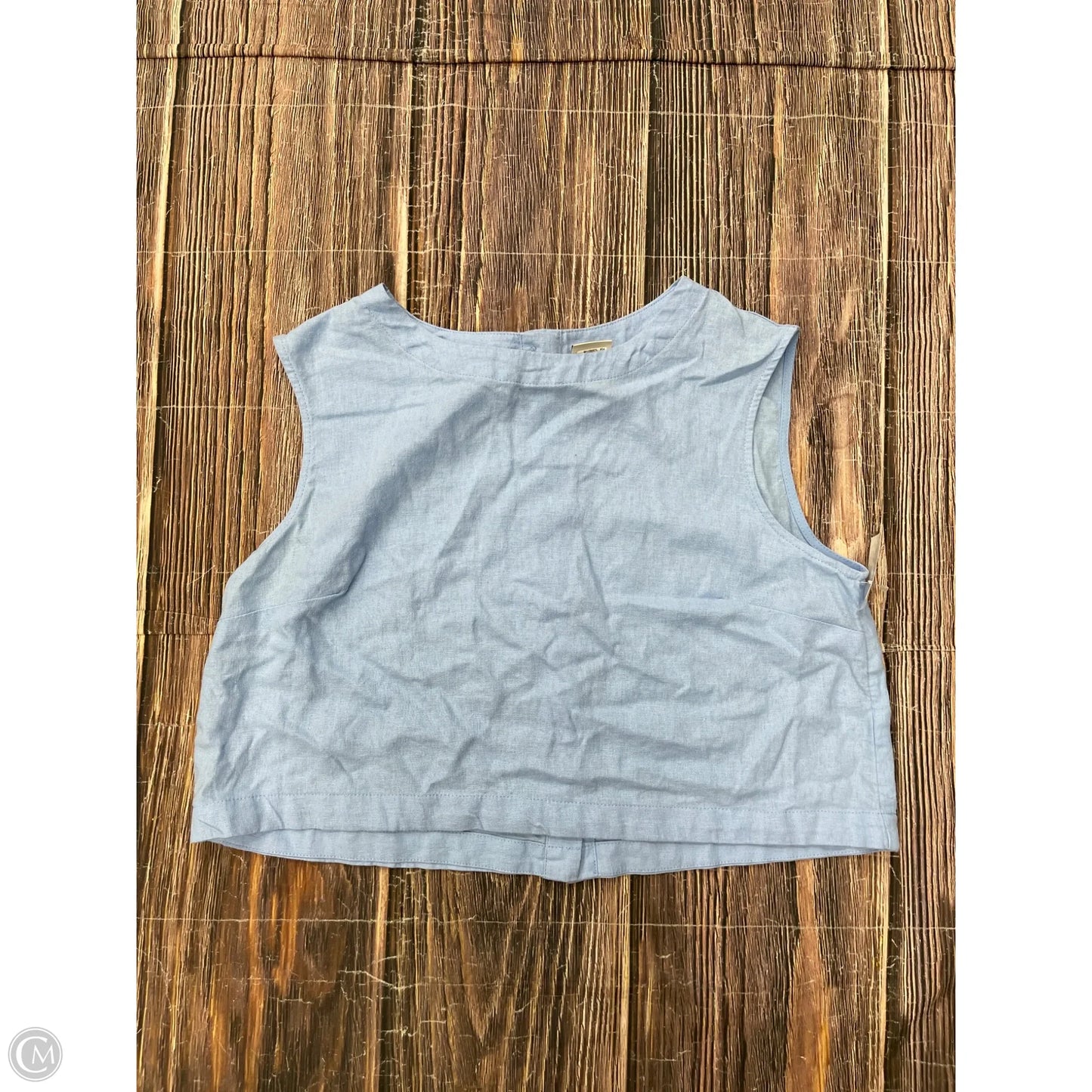 Top Sleeveless By A New Day In Blue, Size: M