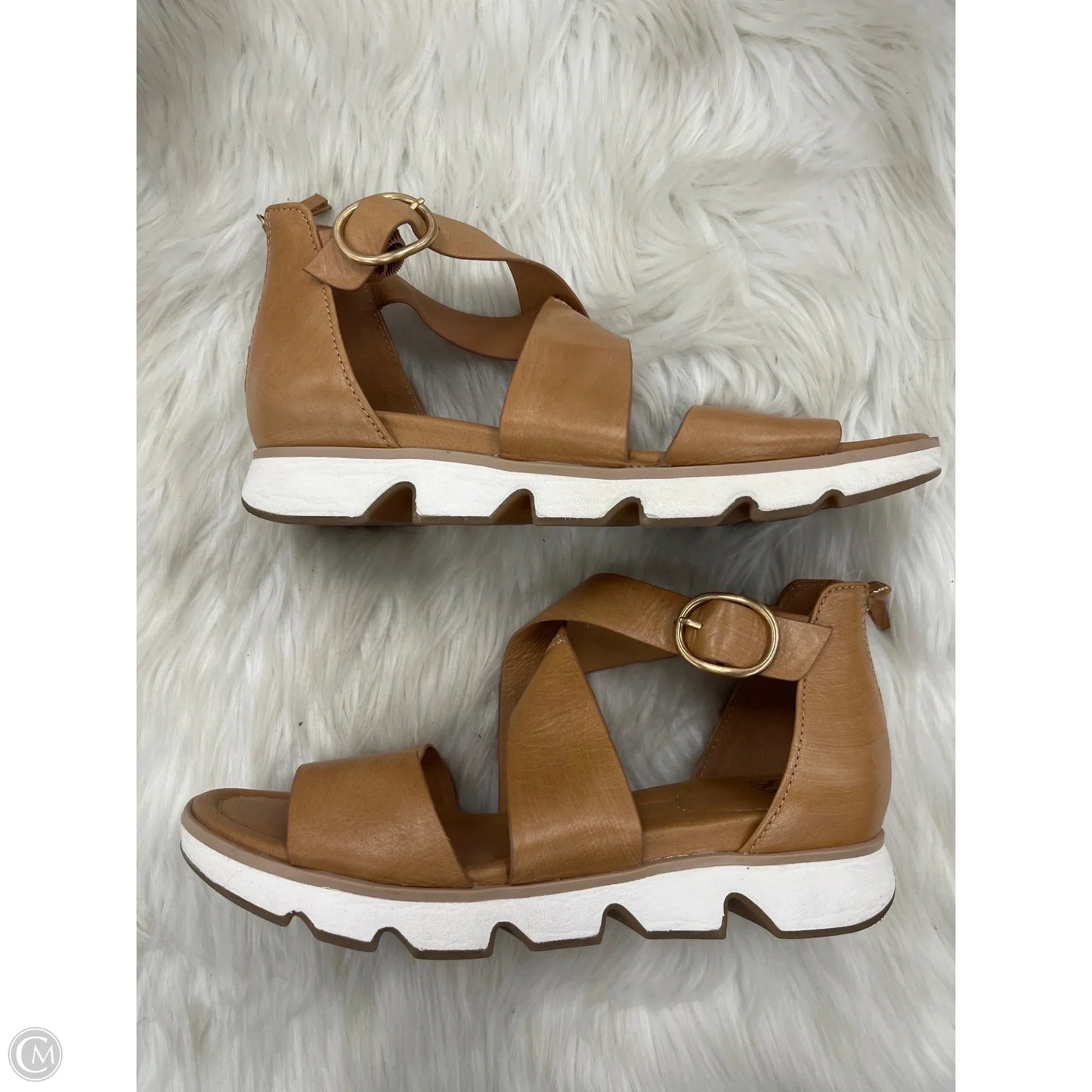 Sandals Flats By Sofft In Brown, Size: 11
