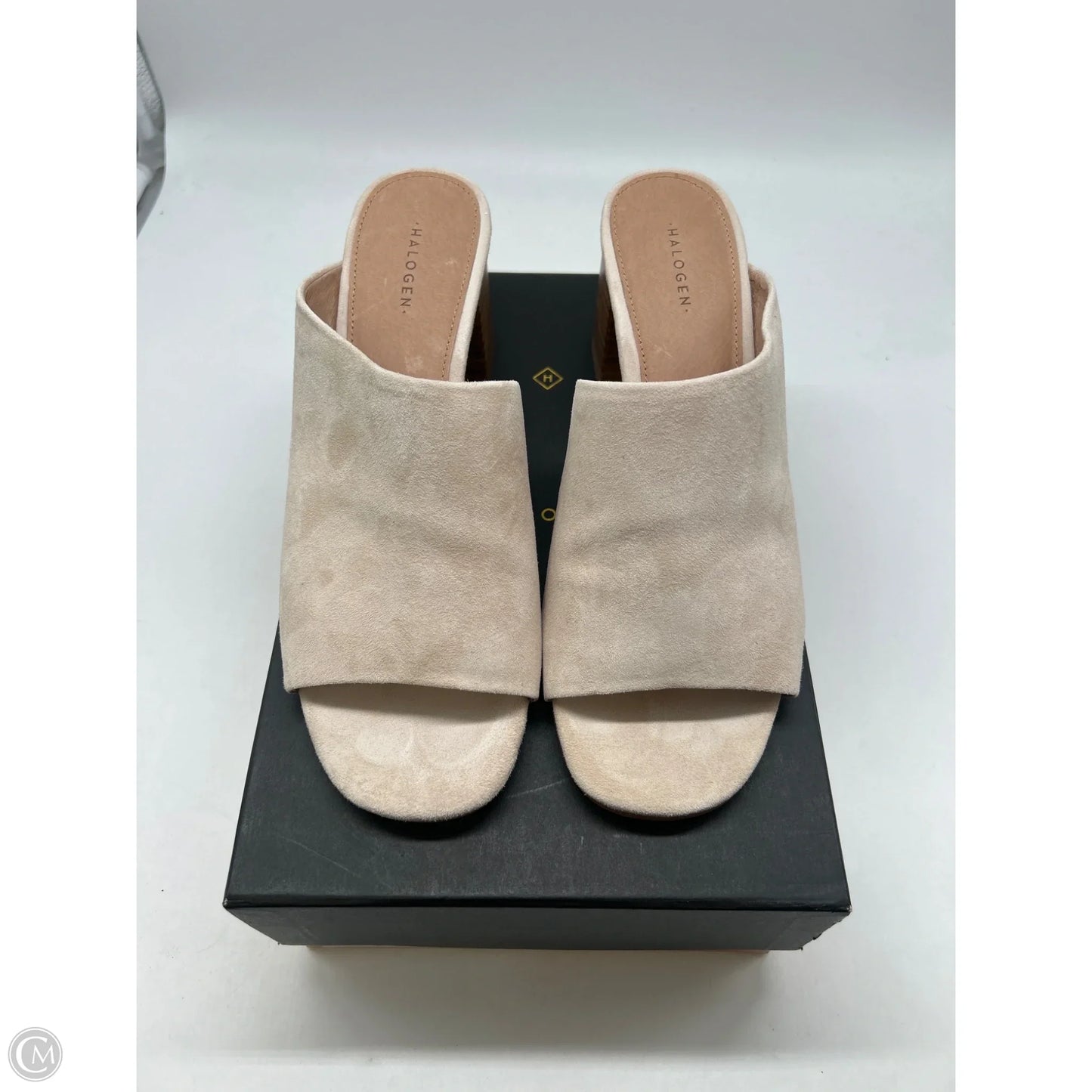 Sandals Heels Block By Halogen In Cream, Size: 8