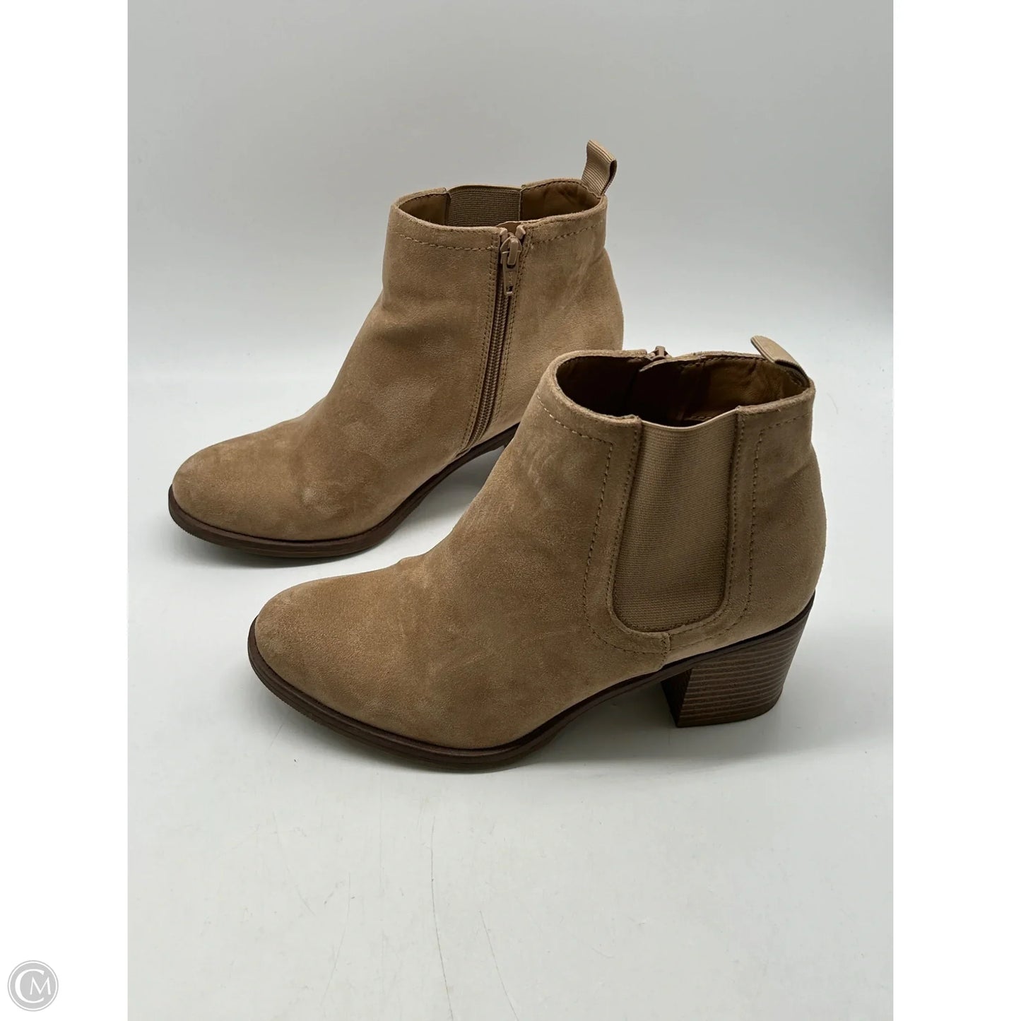 Boots Ankle Heels By Sonoma In Tan, Size: 8.5